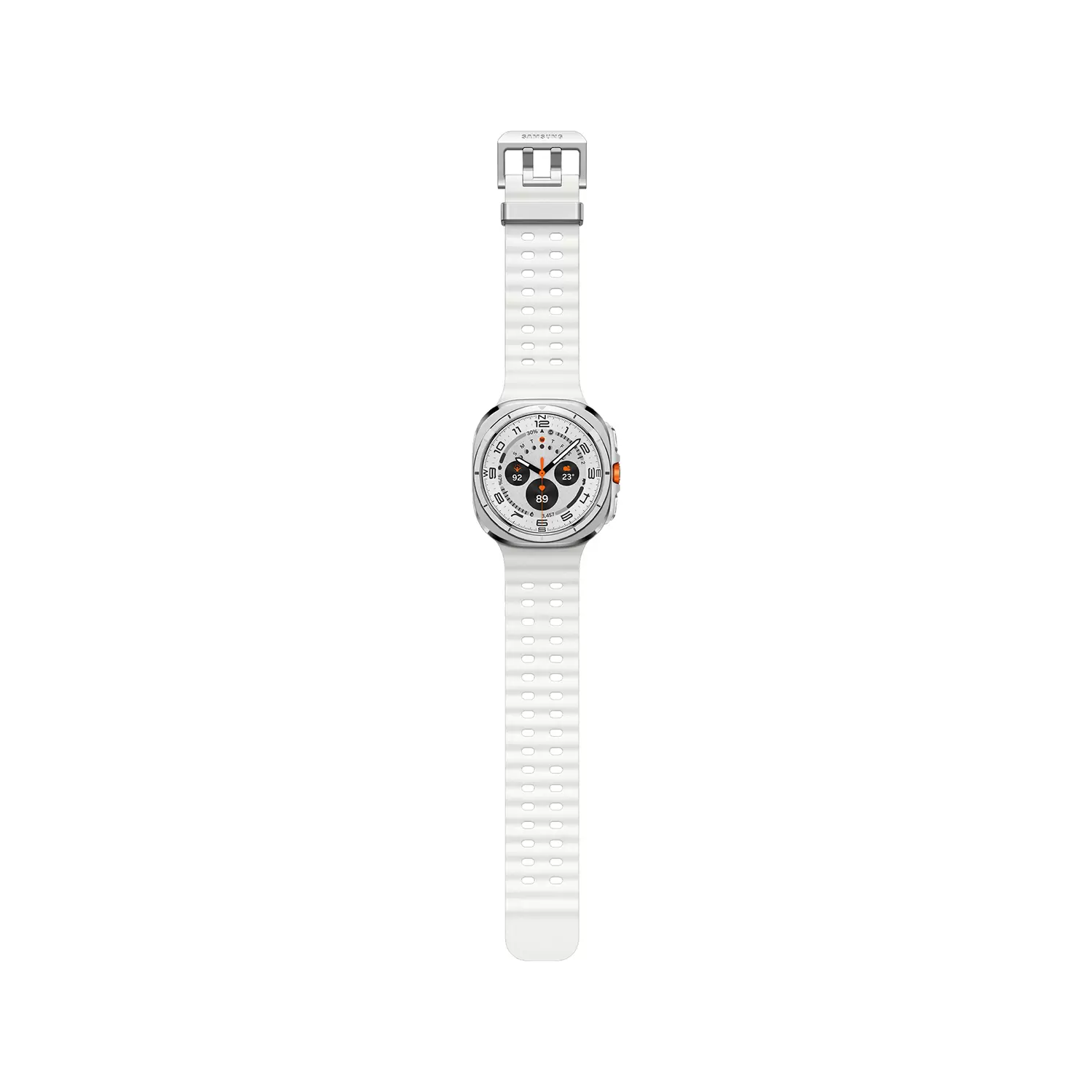 Galaxy Ultra Smart Watch – Crystal Glass Display Close-up