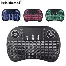 Backlit mini keyboard USB receiver and charging port detail