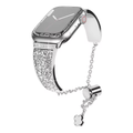 Women's Diamond Metal Apple Watch Band – Folding Clasp Detail