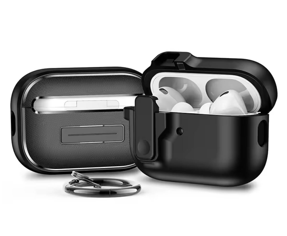 AirPods 4 case metal keychain detail close-up