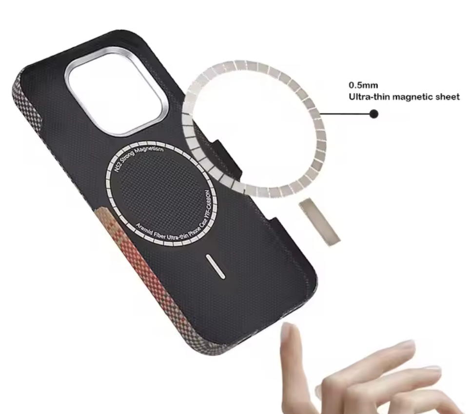 Blue Knit MagSafe Case iPhone – Side Profile Slim