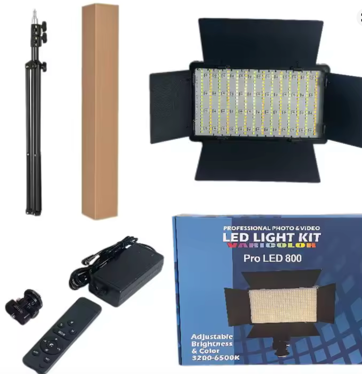 LED U800 Complete Studio Bundle – Light Kit + Dual Battery Pack