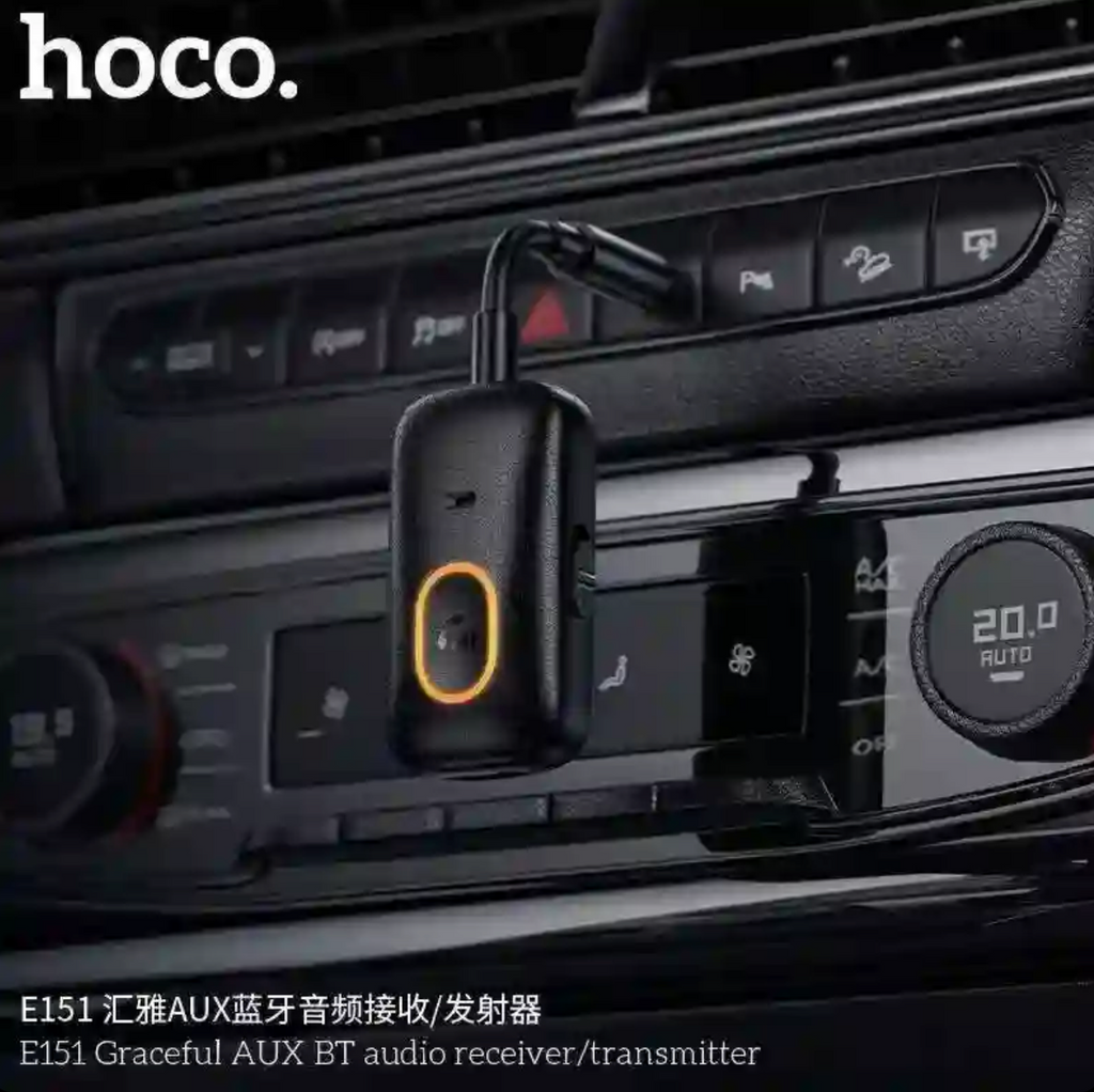 HOCO E151 AUX adapter 3.5mm connector close-up