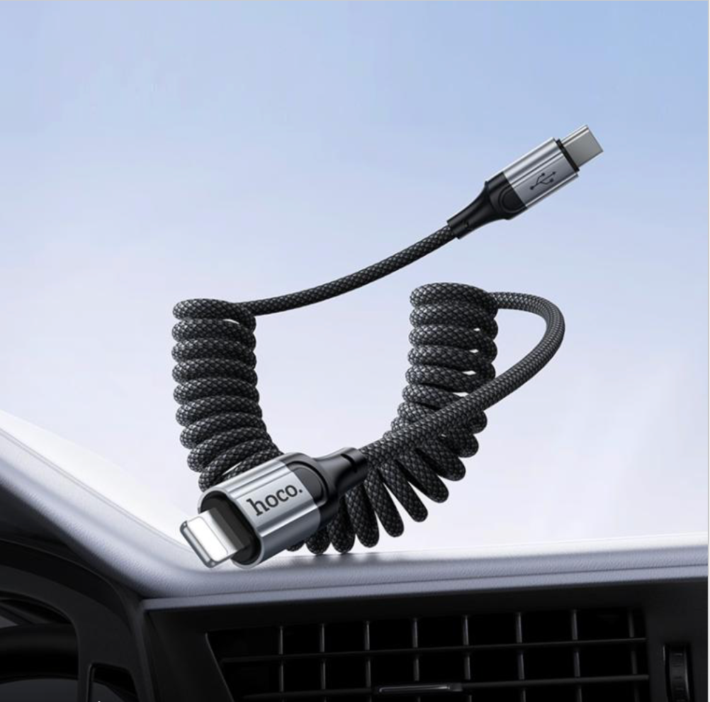 Hoco X121 aluminum alloy USB-C connector close-up showing premium corrosion-resistant finish
