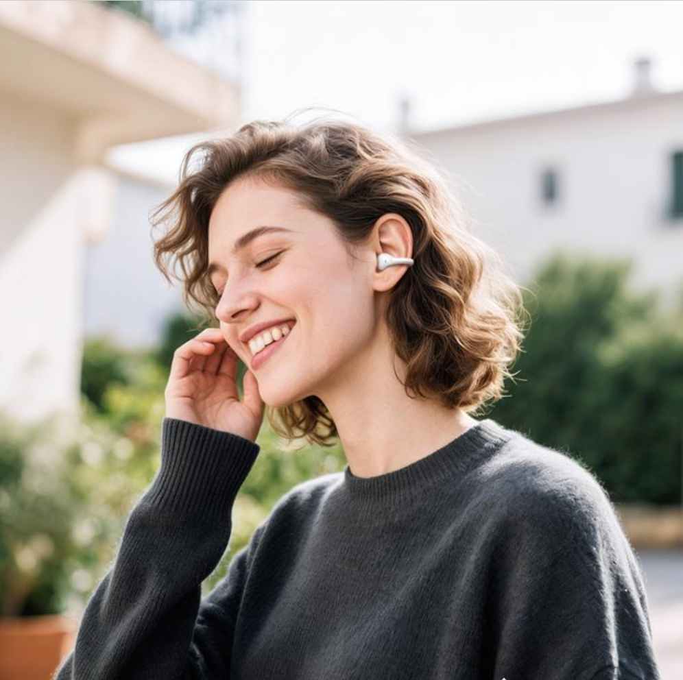 Open ear earbuds clip style comfortable daily use
