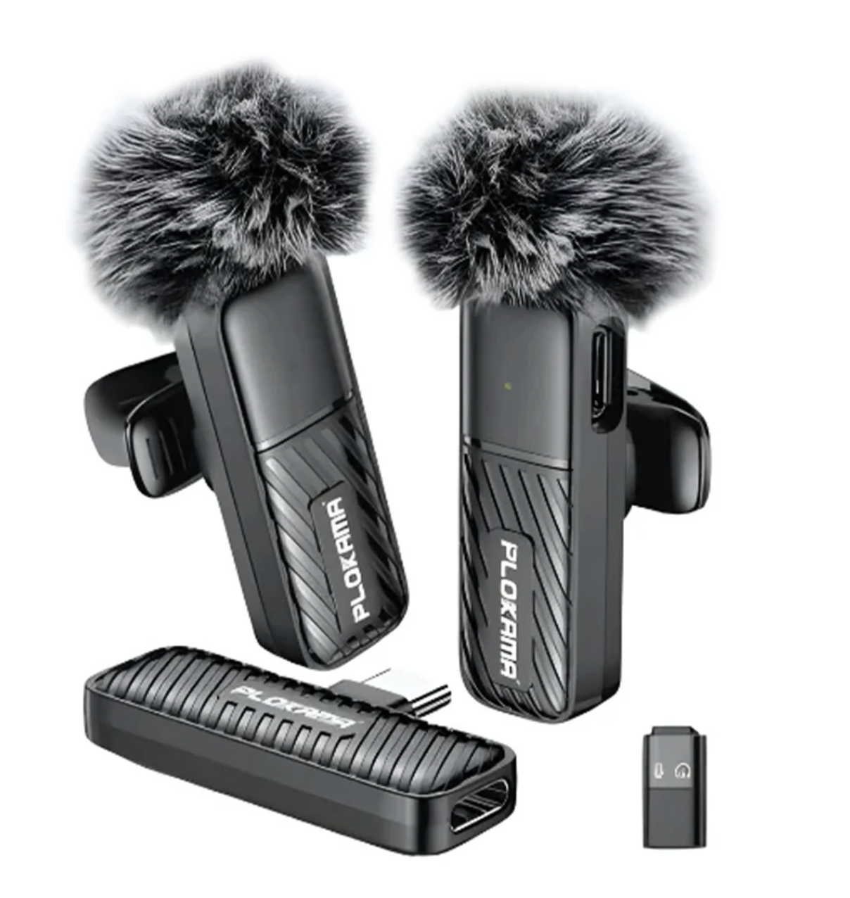 Plokama VM-20 dual wireless lavalier microphone set for smartphones
