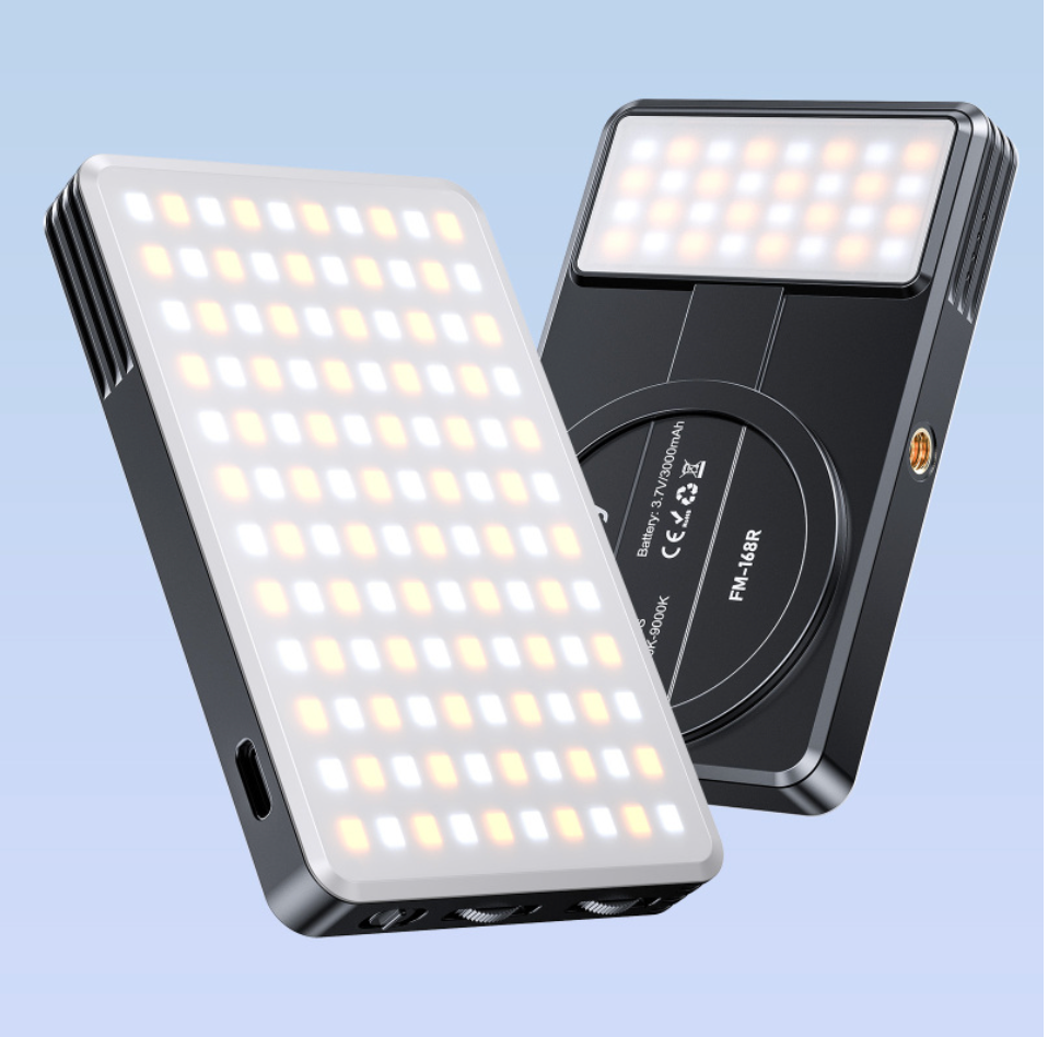 Compact Jmary FM-168R CCT mode fill light for mobile video shooting
