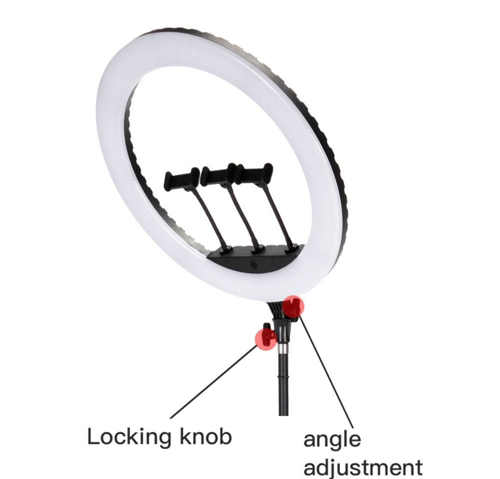 Large JMARY FM-21R ring light with adjustable brightness
