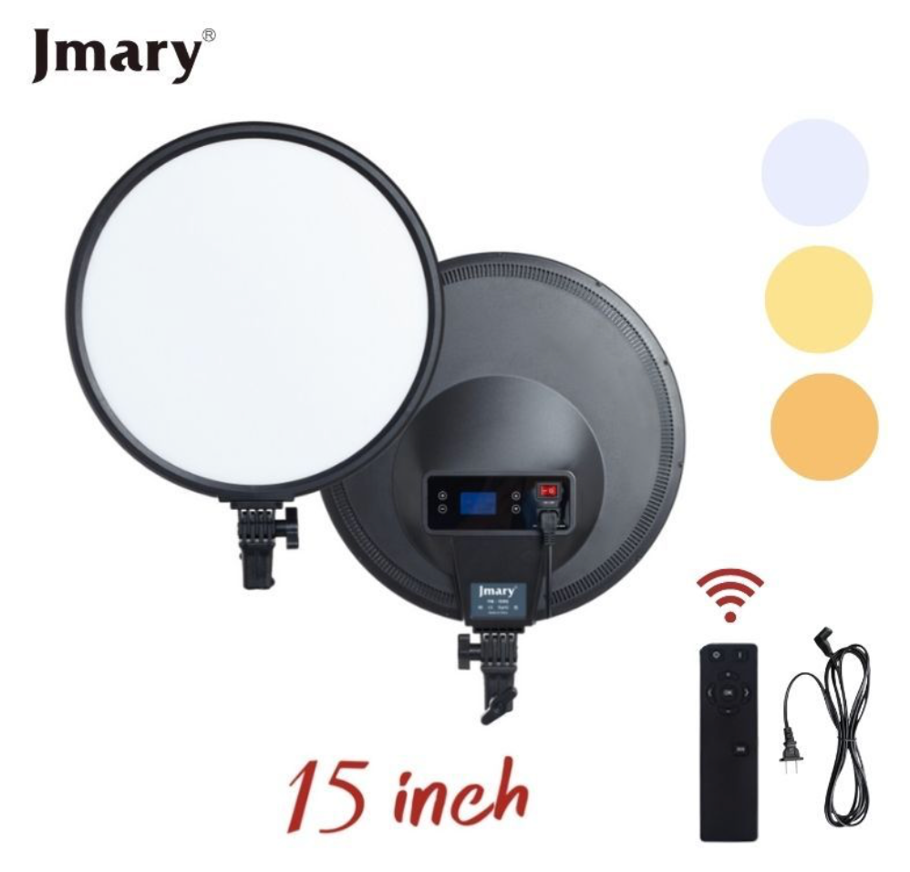 JMARY FM-15RS 15 inch LED panel video light for studio use
