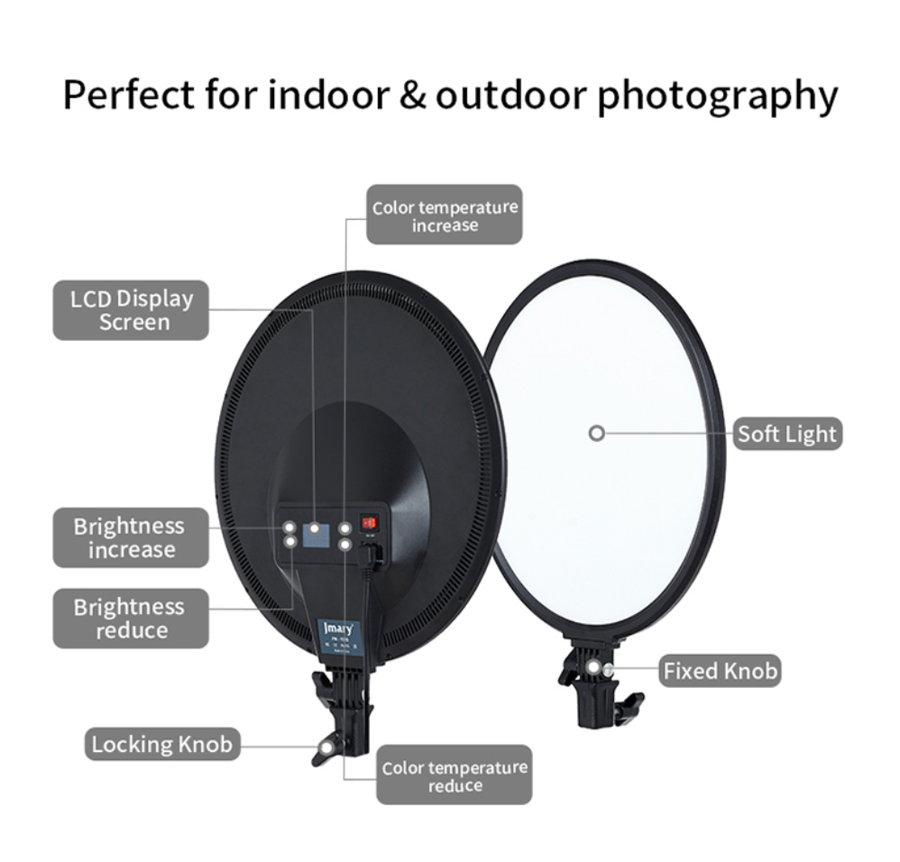 LED panel light with adjustable color temperature by JMARY
