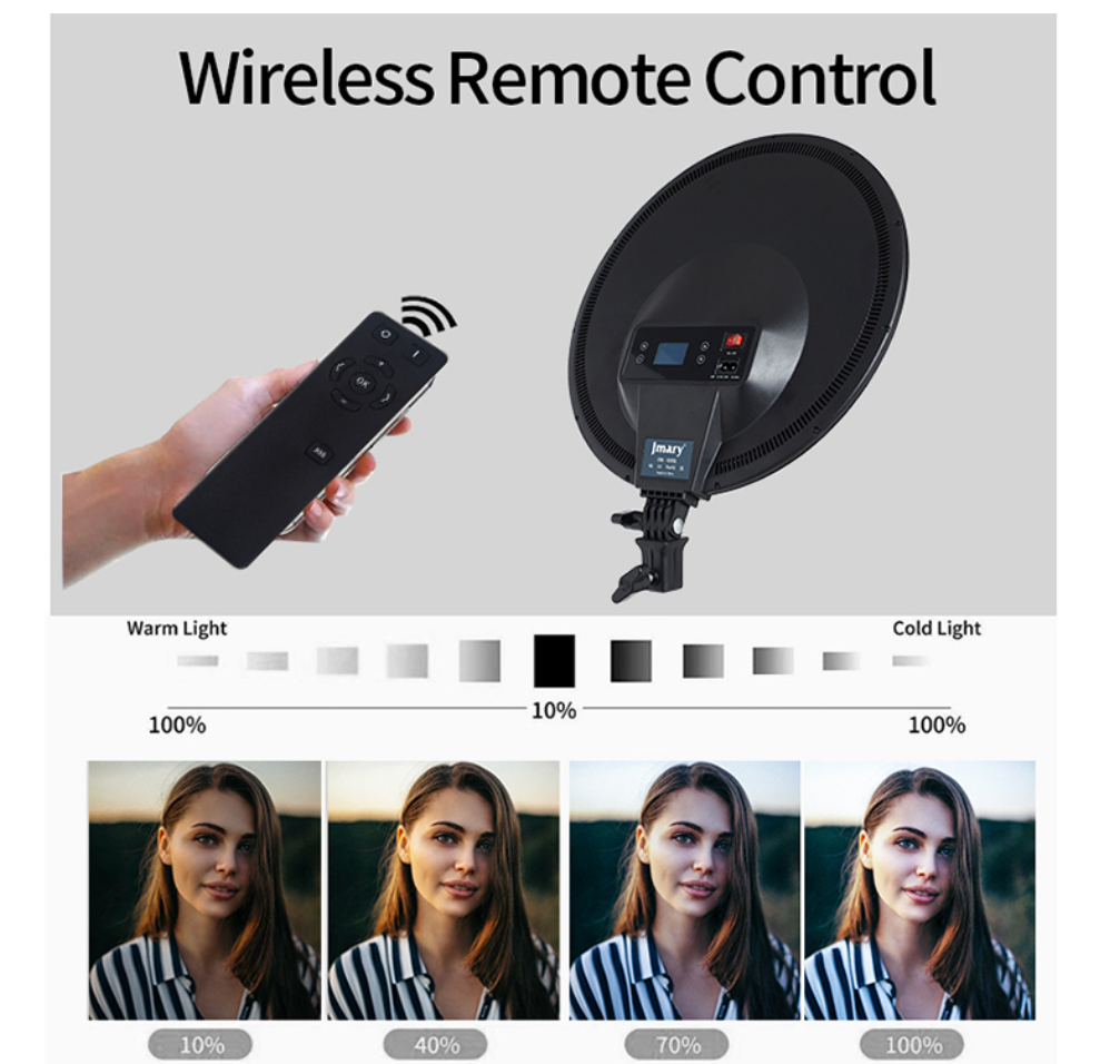 JMARY FM-15RS 40W video light for content creators
