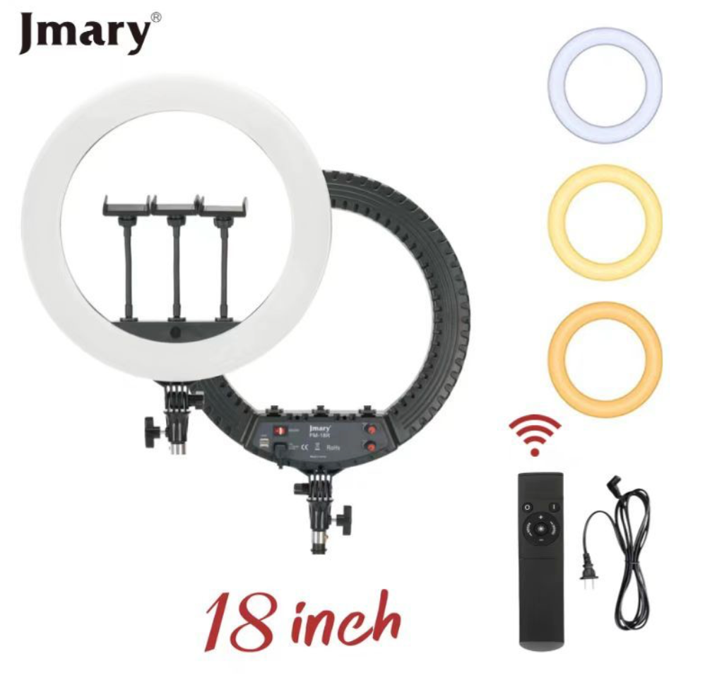 JMARY FM-18R professional LED ring light for photography
