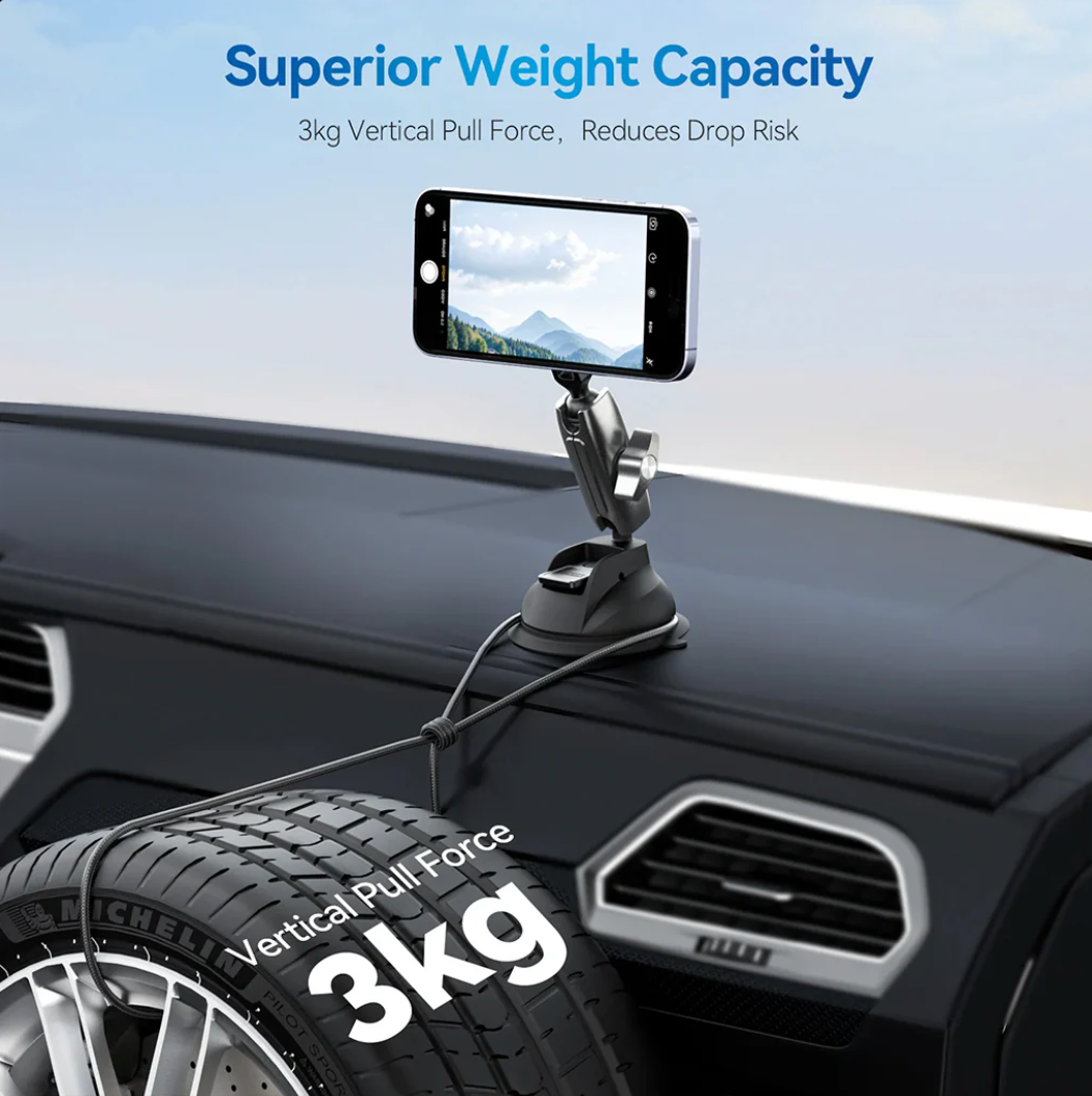 TELESIN Magnetic Car Mount - Detail