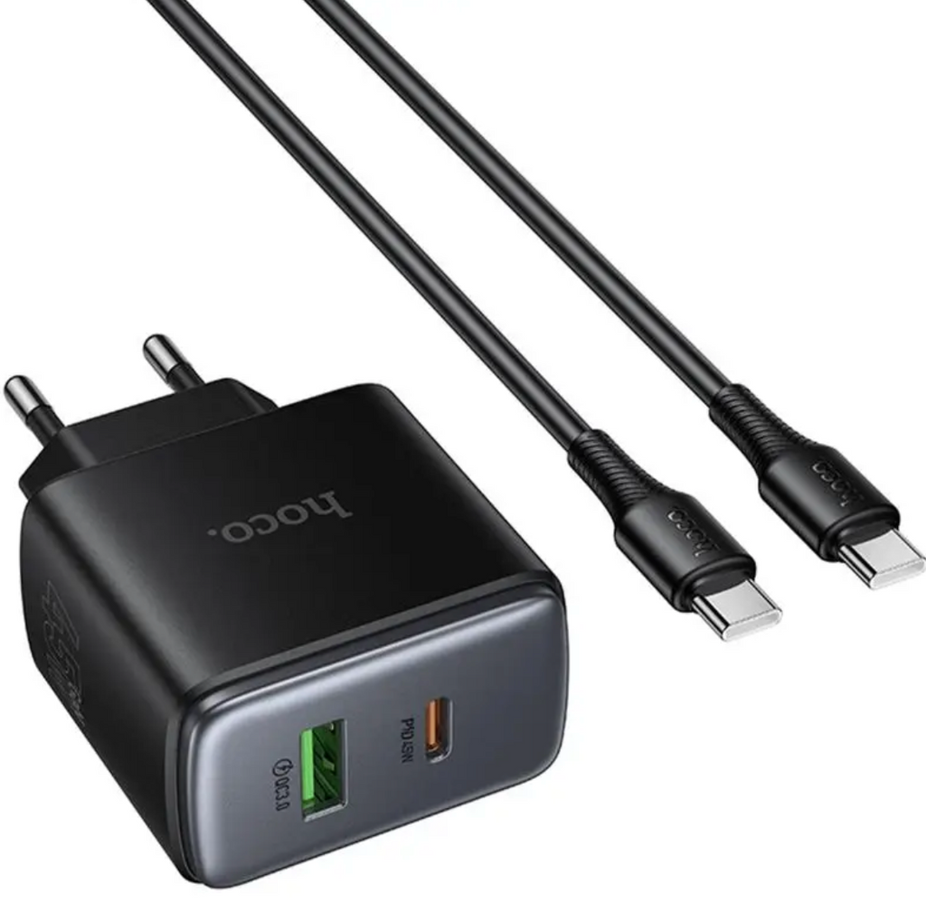 HOCO C158A PD45W Fast Charger - USB-A and USB-C Ports