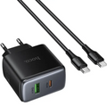 HOCO C158A PD45W Fast Charger - USB-A and USB-C Ports