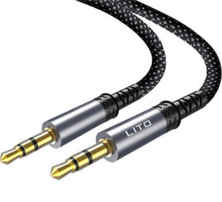 LITO LA01D 3.5mm AUX to 3.5mm audio cable front view