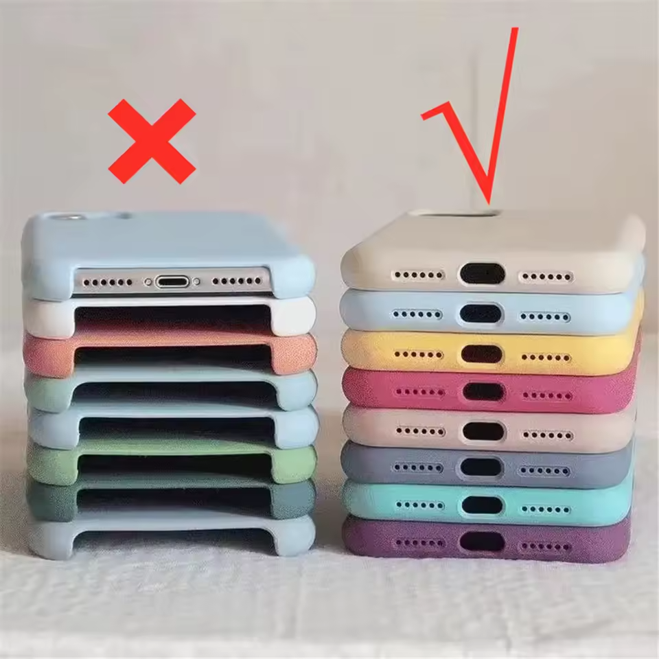 iPhone 16e silicone case back view premium silicone