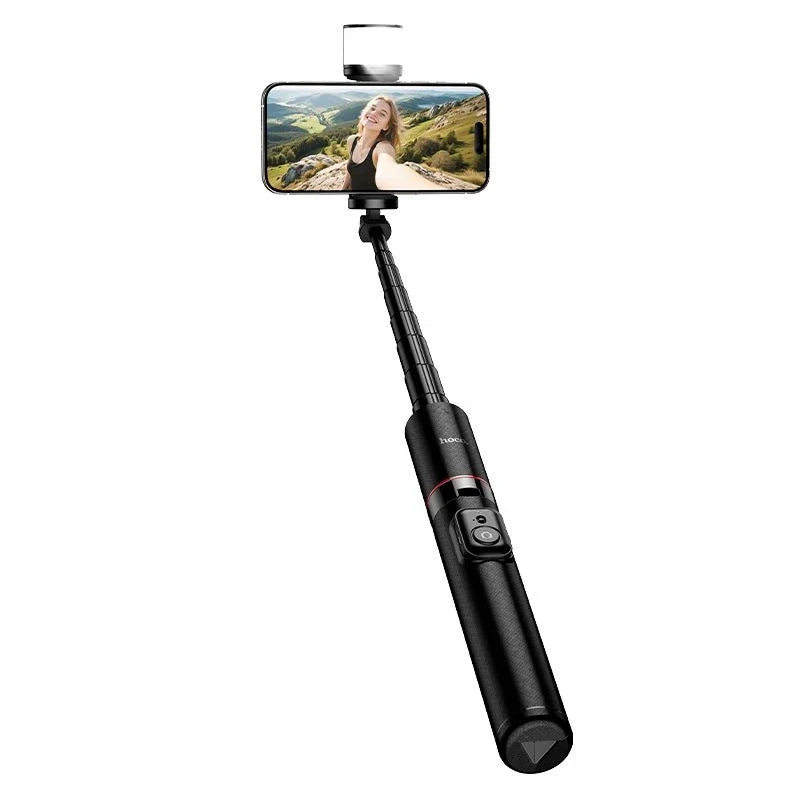 Portable livestream holder with stable tripod and lighting by HOCO
