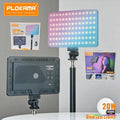Plokama U480 Pro 20W RGB LED fill light with pan and tilt stand