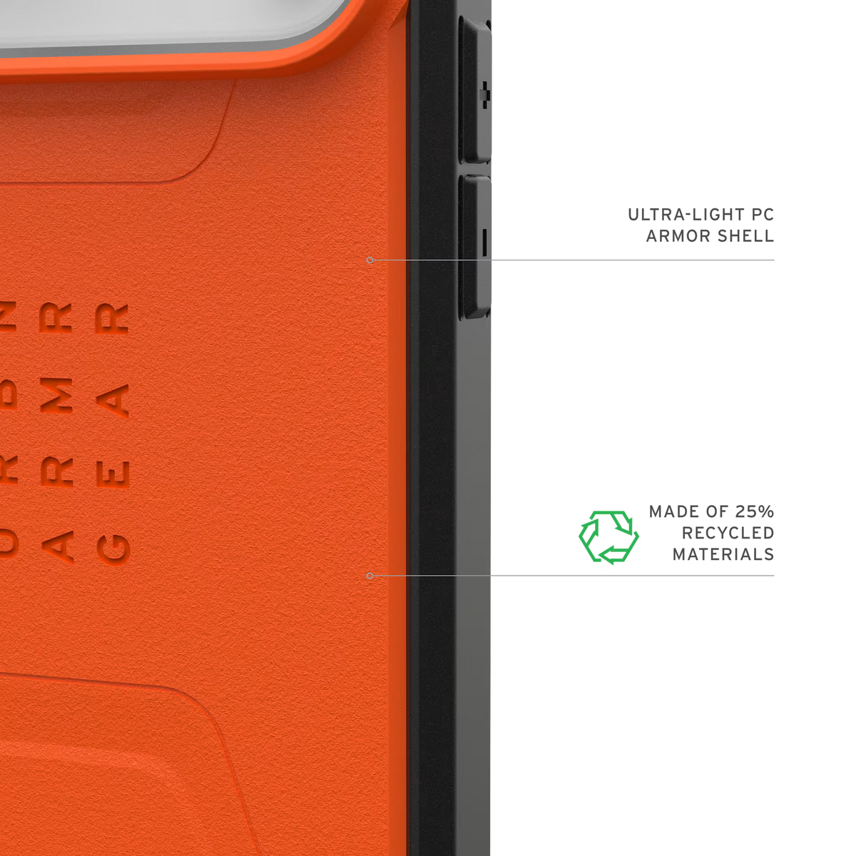 UAG Civilian MagSafe Case – Recycled Materials Badge