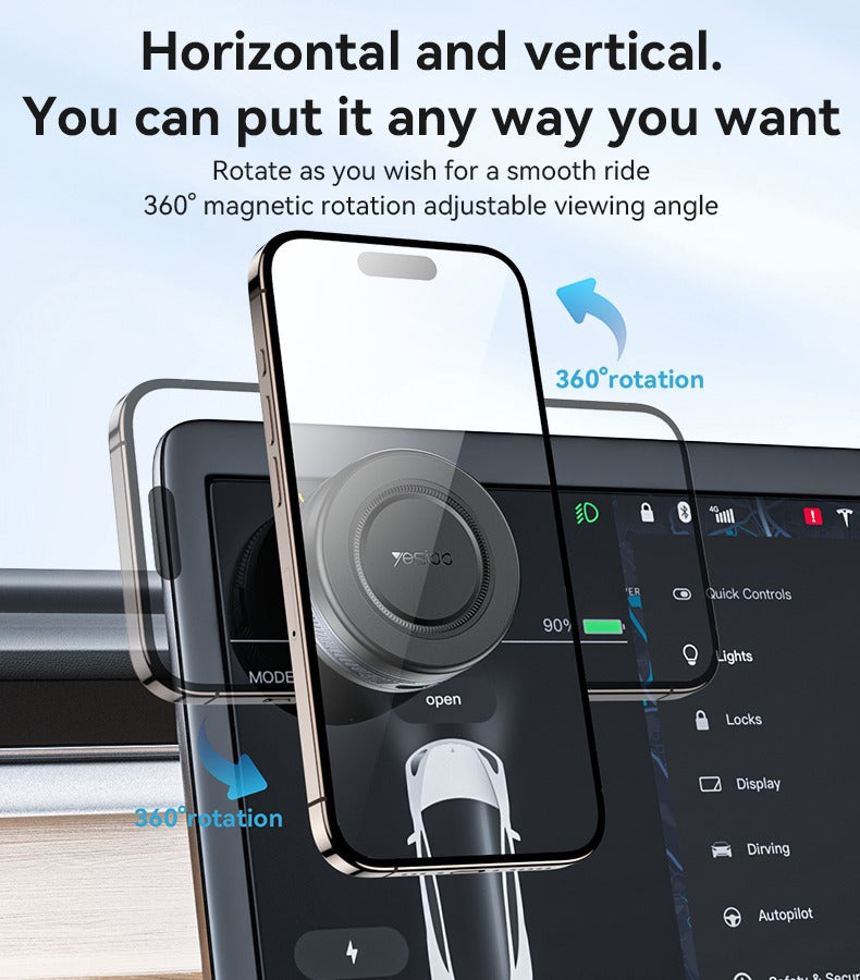 Yesido C223 Electric Vacuum Suction Magsafe Car Holder + Charger