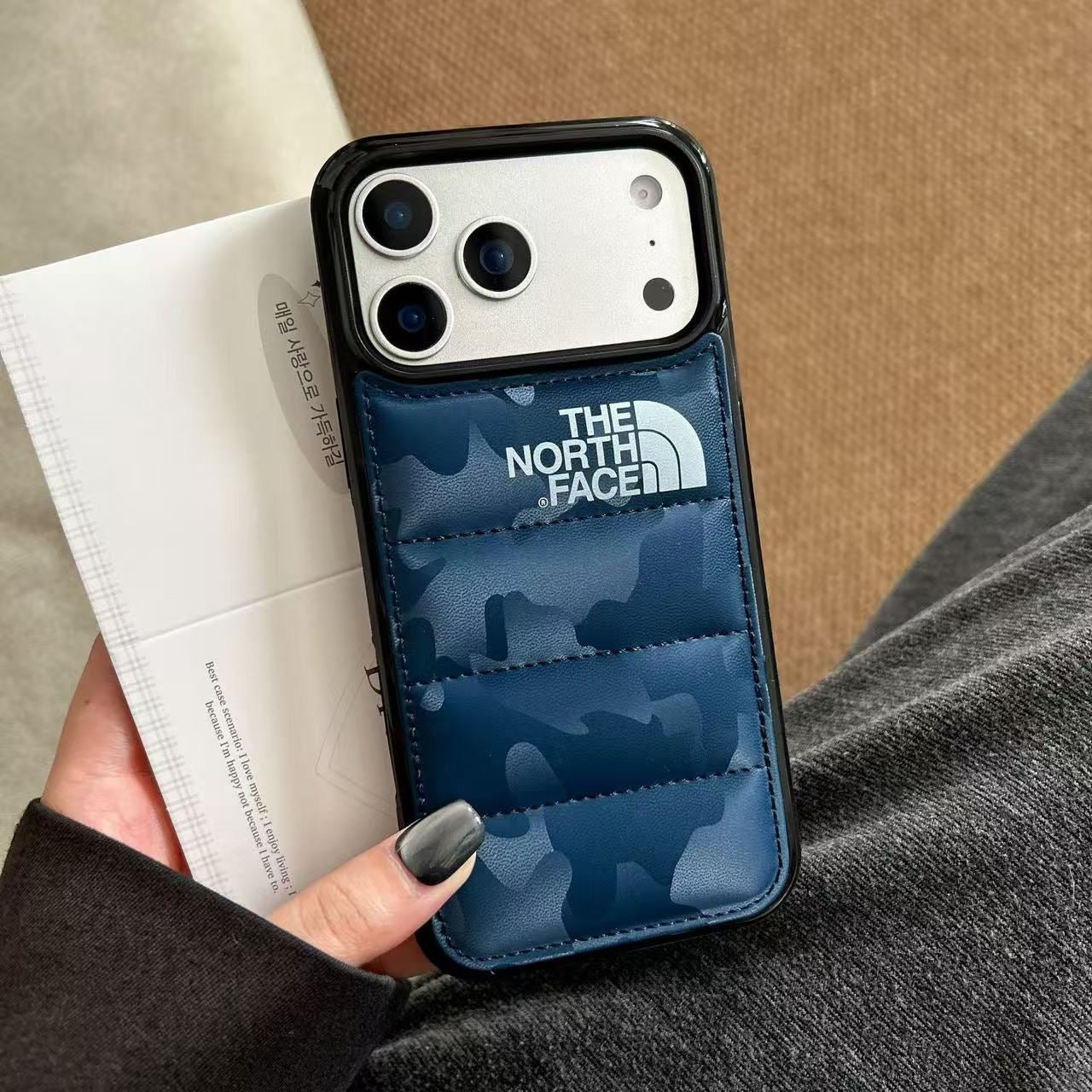 North Face puffer iPhone 17 Pro case color options