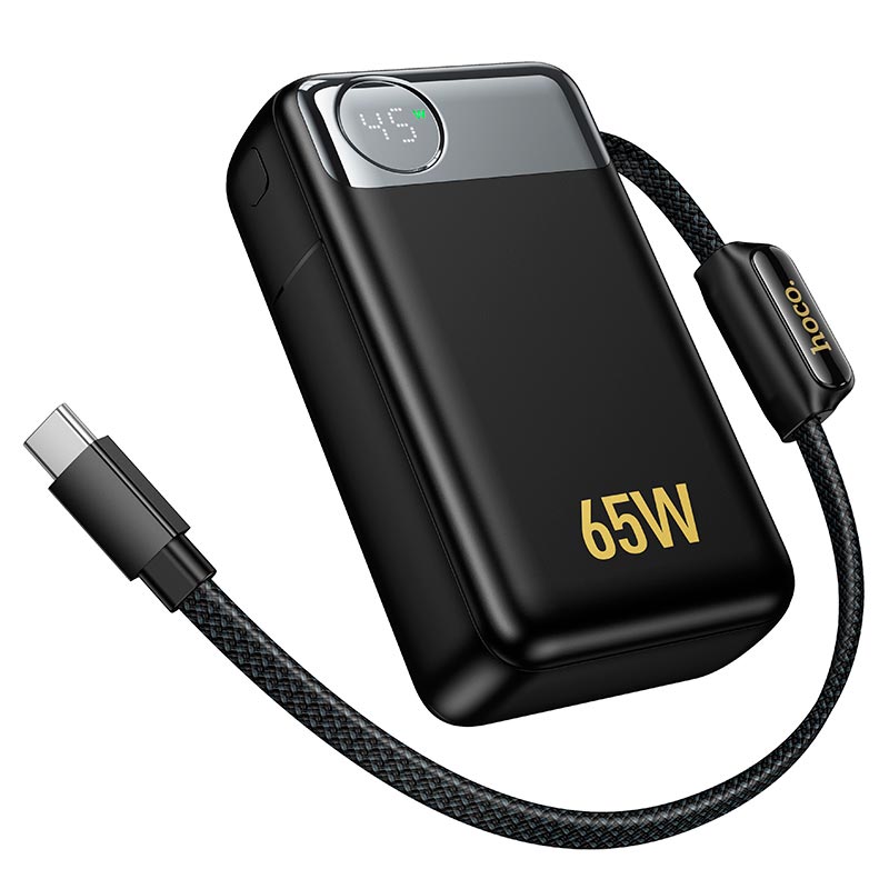 Compact HOCO fast charging power bank with LED display
