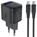 ACEFAST A115 PD 30W GaN charger LED display front
