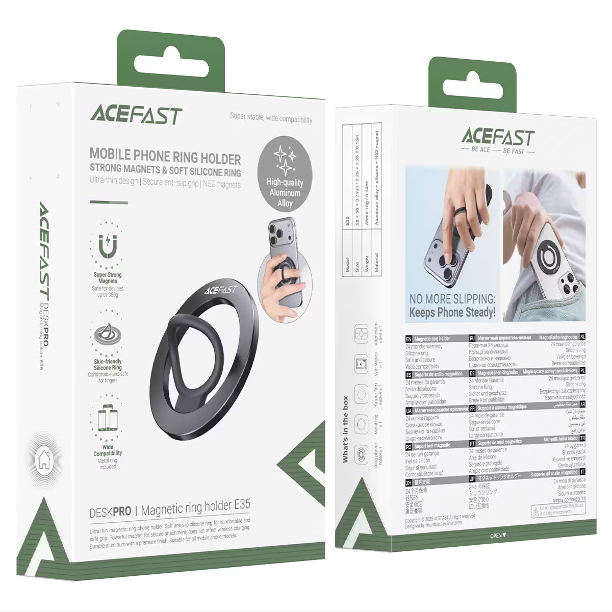 ACEFAST magnetic ring holder for phone cases
