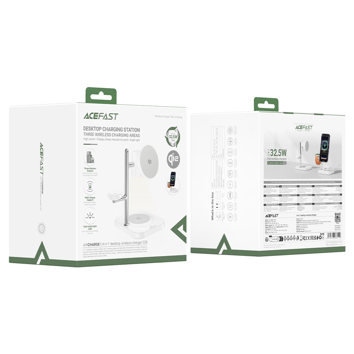 Desktop Fast Wireless Charging 4-in-1 Station ACEFAST E39