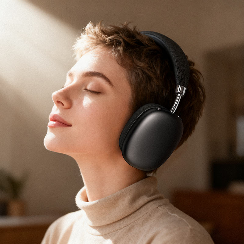 Wireless over ear headphones with long battery life and HiFi sound
