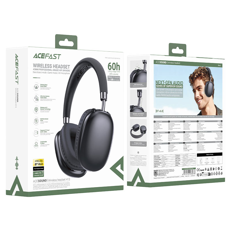 Acefast H13 headphones suitable for gaming music and daily use
