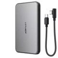 Acefast M30 magnetic wireless power bank attached to smartphone
