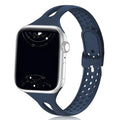 Slim sport Apple Watch band feminine design pink on watch