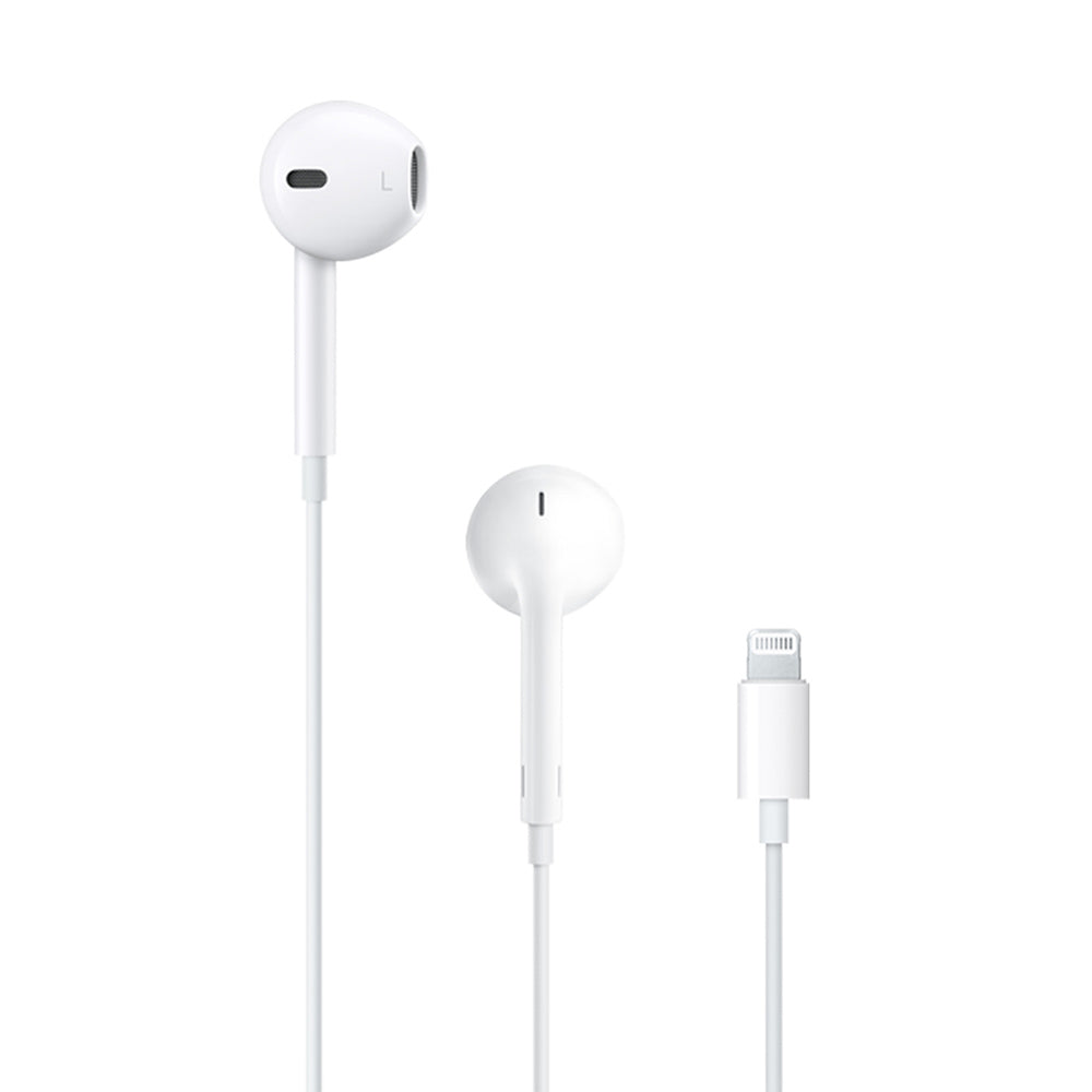 Original iPhone Lightning earphones front view