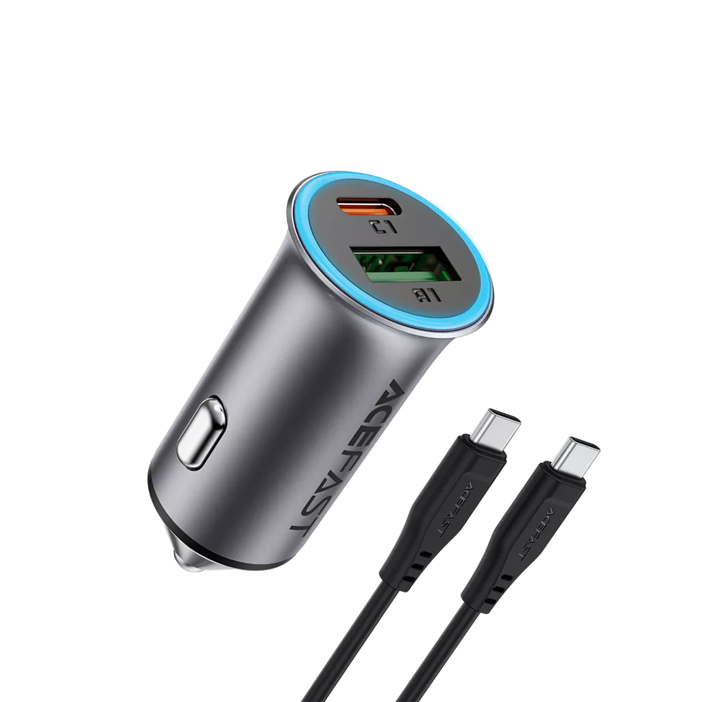 ACEFAST B16 95W dual-port car charger set with cable