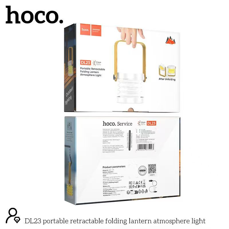 HOCO DL23 retractable lantern for camping and home use