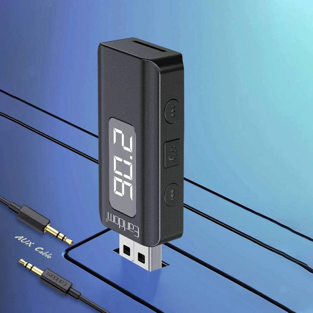 Earldom ET-BR17 AUX plug connected to car stereo