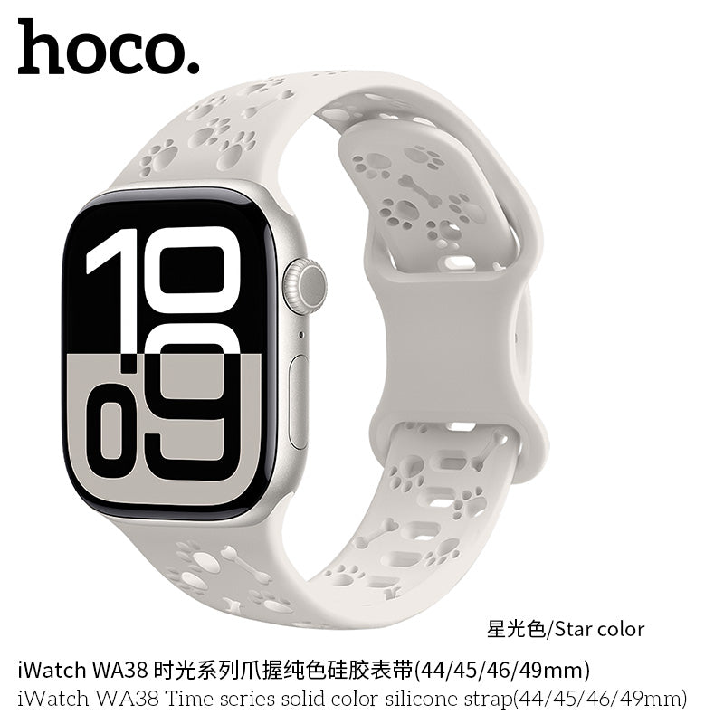 HOCO WA38 silicone band on Apple Watch wrist sport