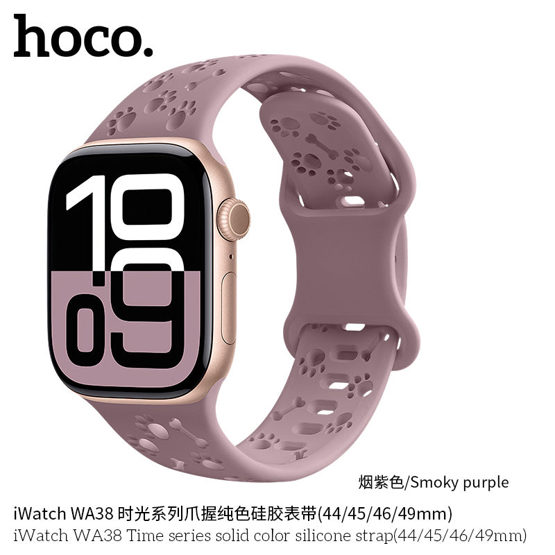 HOCO WA38 silicone rubber Apple Watch band front view