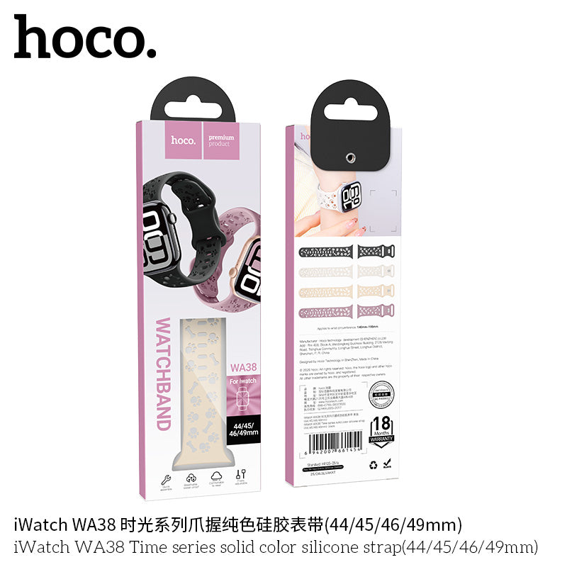 HOCO WA38 rubber watch band color options