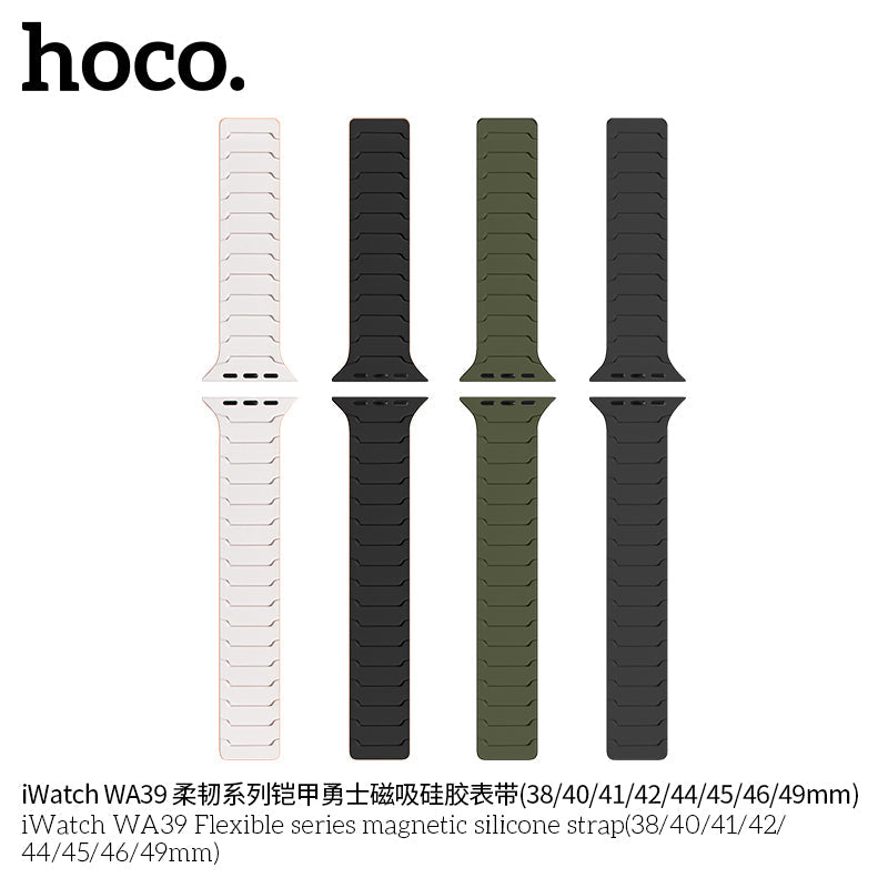 HOCO WA39 Flex Series band on Apple Watch wrist