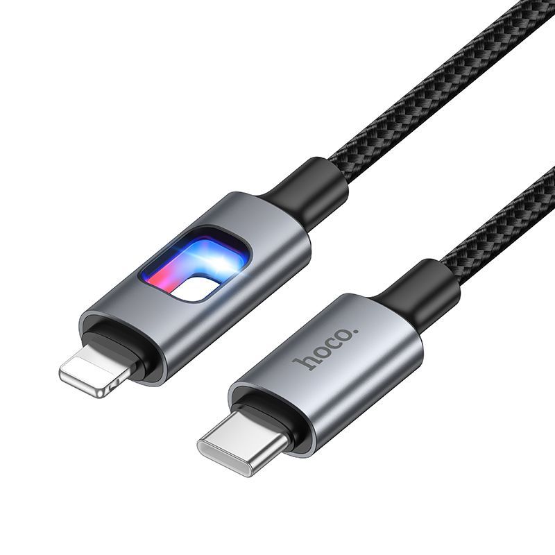 HOCO U144 USB-C to Lightning cable 1.2m front view