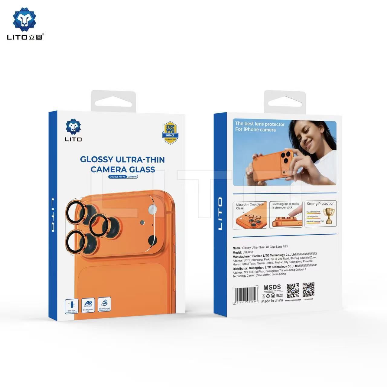 LITO Glossy Camera Glass – Oleophobic Coating Detail