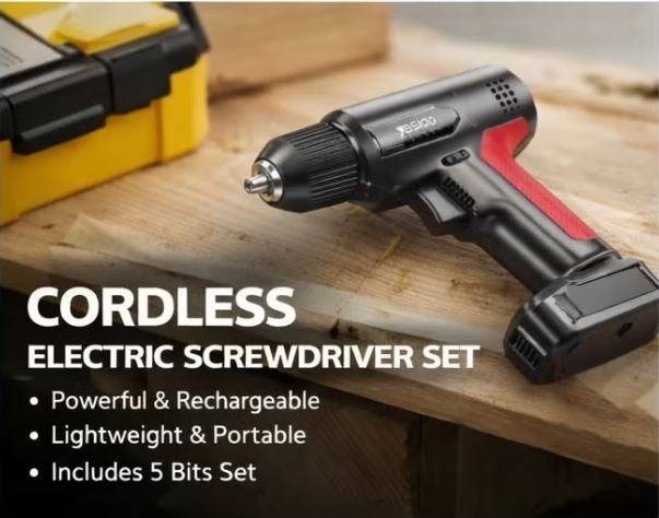 Yesido EC36 electric screwdriver in use on furniture assembly