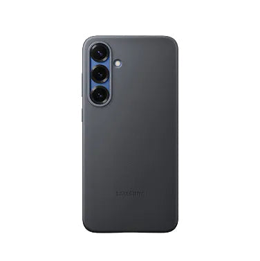 S25 Plus leather case raised camera bezel side view