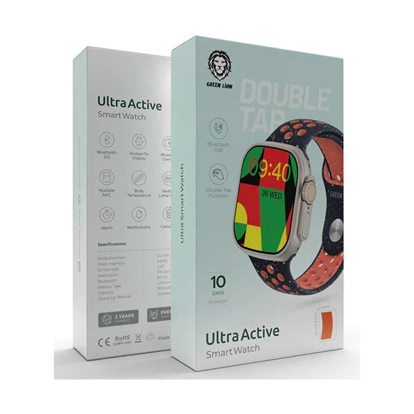 Green Lion Ultra Active watch IPS display health tracking screen