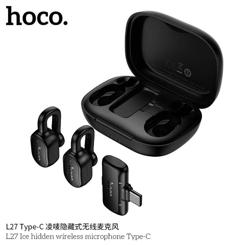 Hoco L27 Type-C microphone plugged into phone