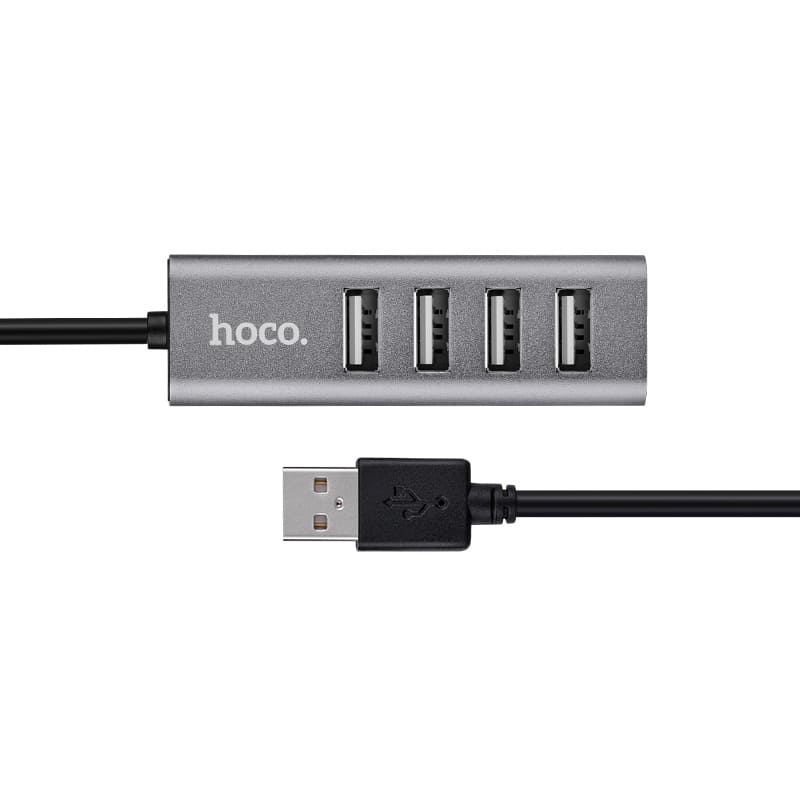Compact USB-A to 4 USB 2.0 ports hub HOCO HB1
