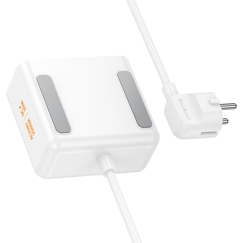 Power Strip PD30W 3 Ports + 2 EU/GER Sockets HOCO AC27